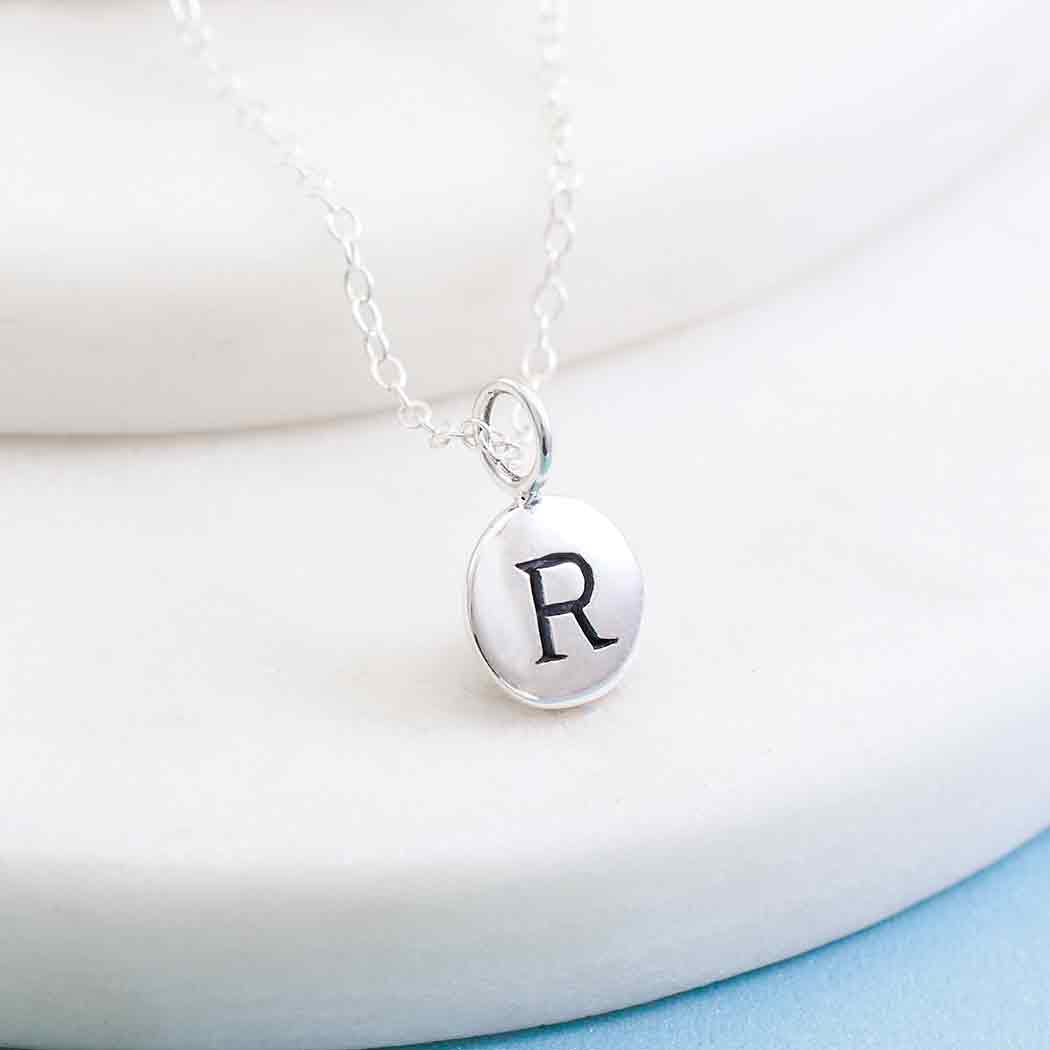Sterling Silver Initial Charm Necklace
