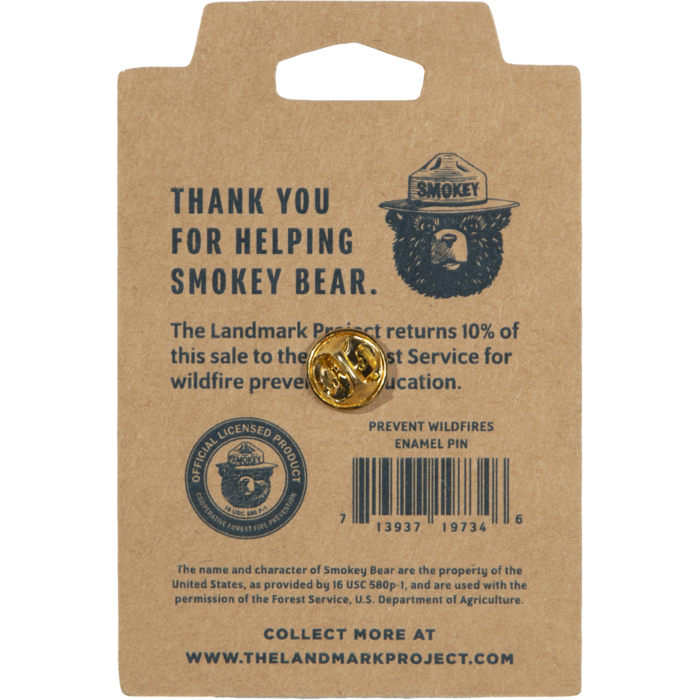 Pin Smokey Bear Postage Stamp