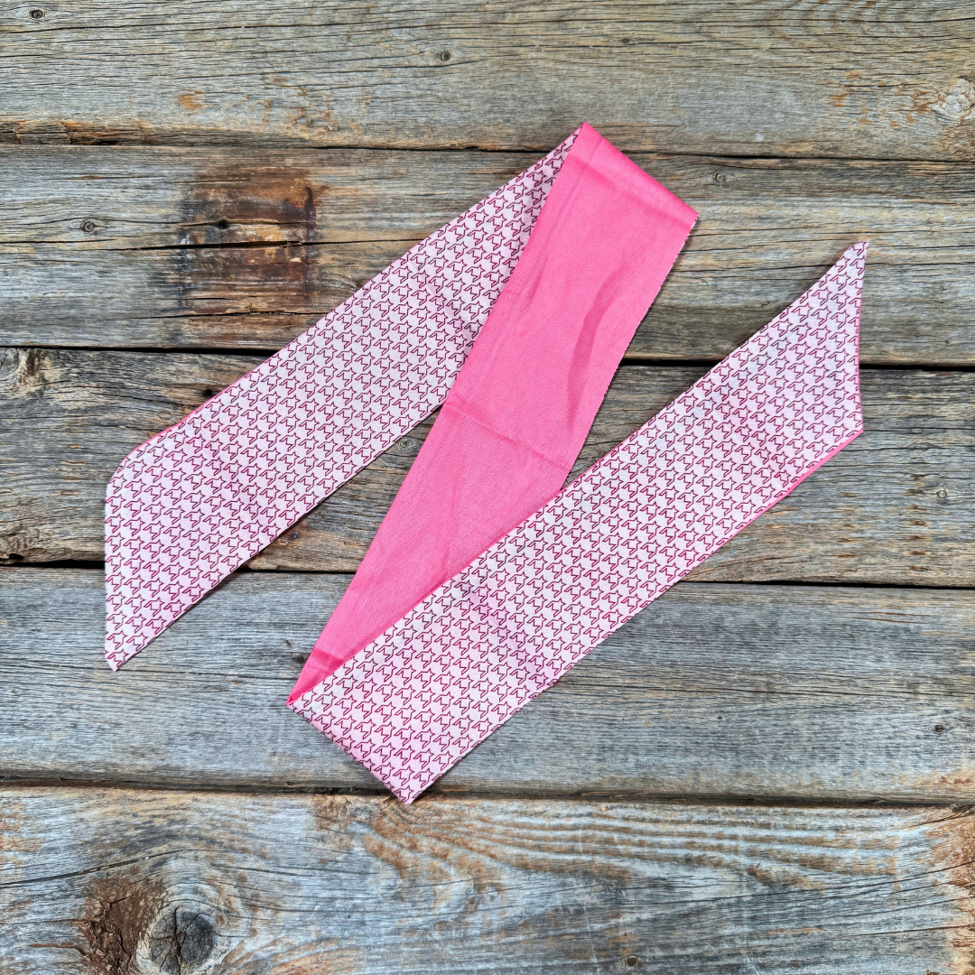 Pink Western Skinny Mini Wild Rag Scarf / Cowgirl Necktie #TW132