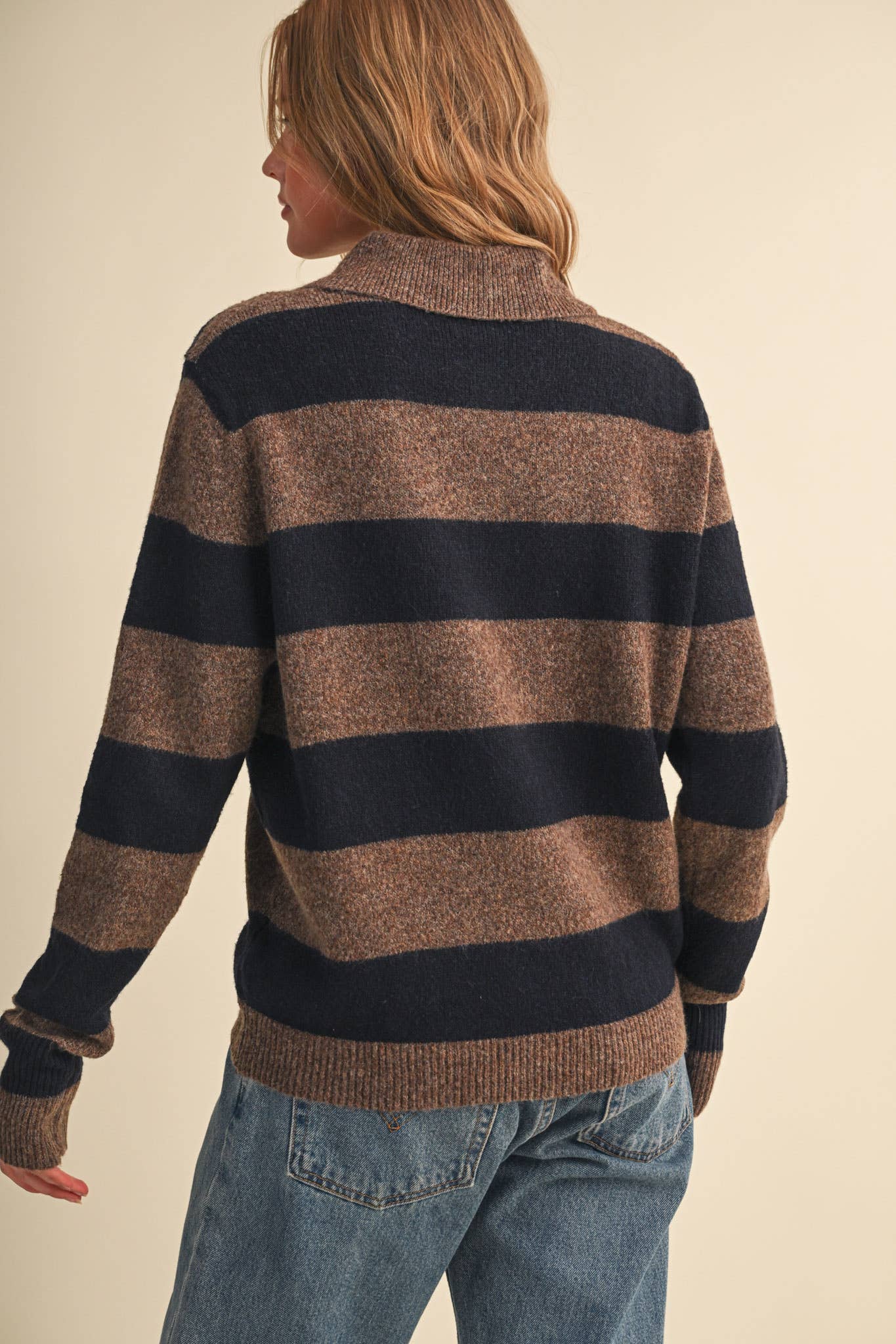 STRIPED SWEATER CARDIGAN MSW11385