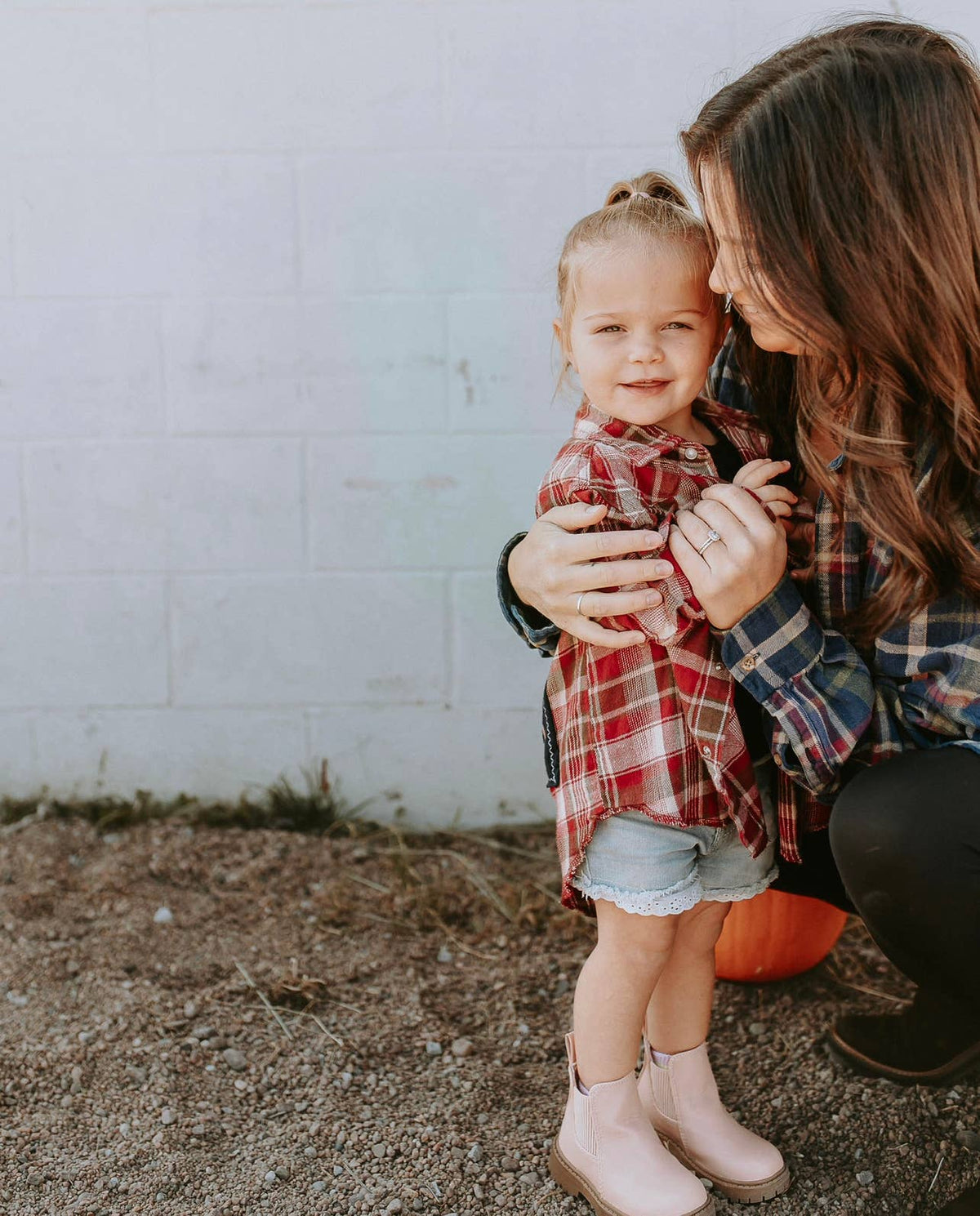 Toddler Upcycled bleached flannels