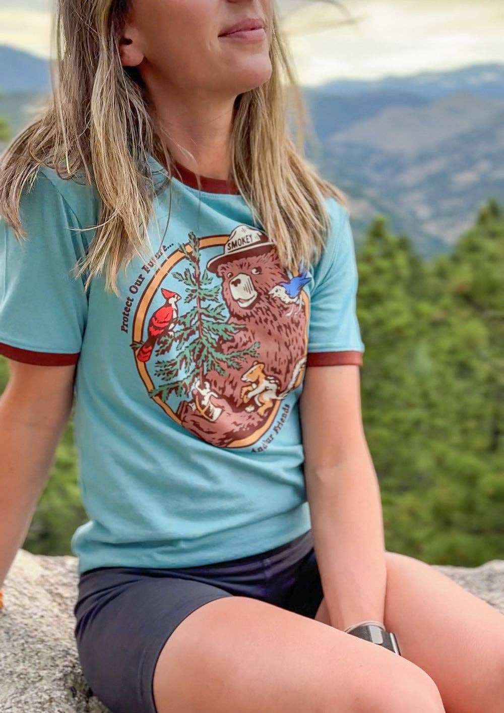 T-Shirt Smokey's Friends Ringer Unisex Short Sleeve