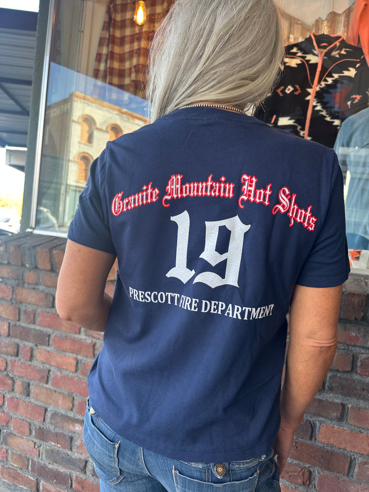 Navy 19 Ladies Cut T-Shirt
