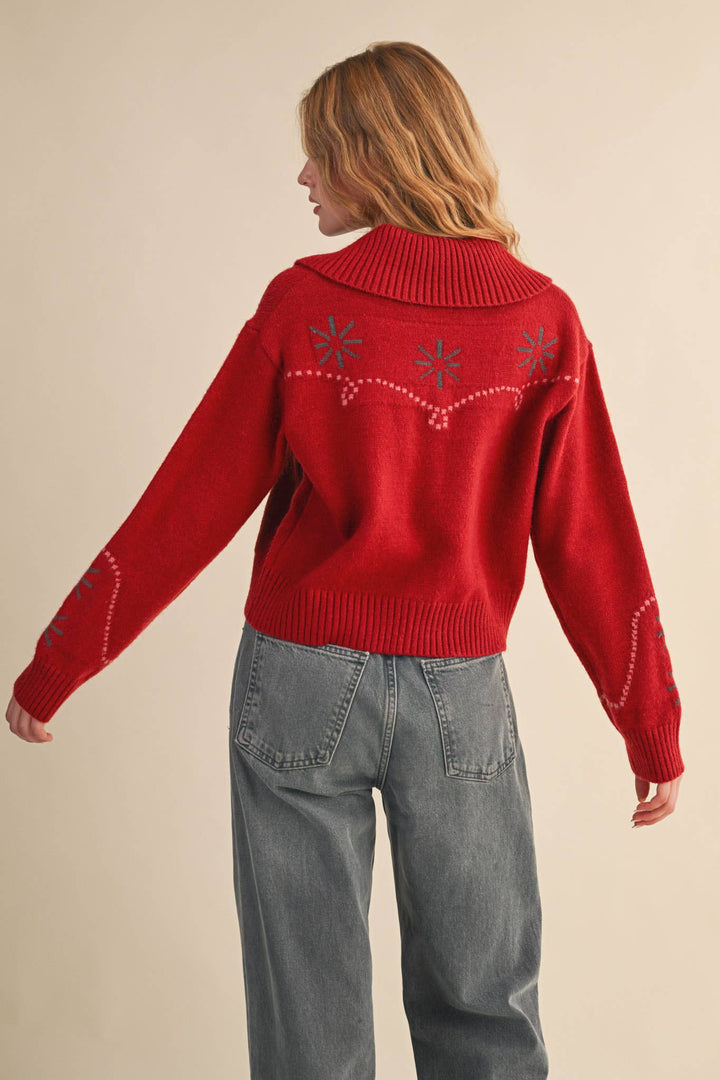 WESTERN DESIGN SWEATER CARDIGAN MSW11217