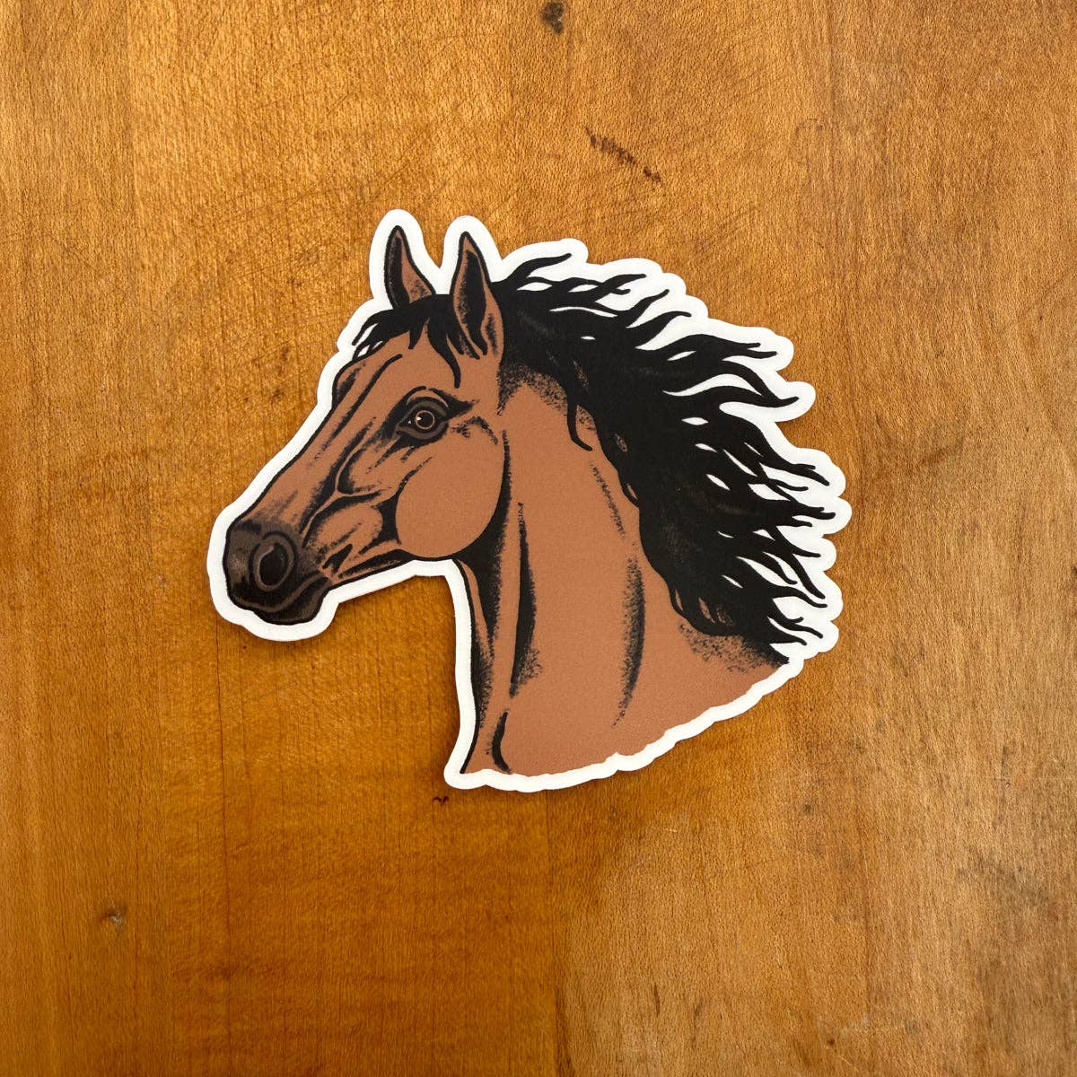 Bay Horse - 3 Inch Matte Vinyl Sticker