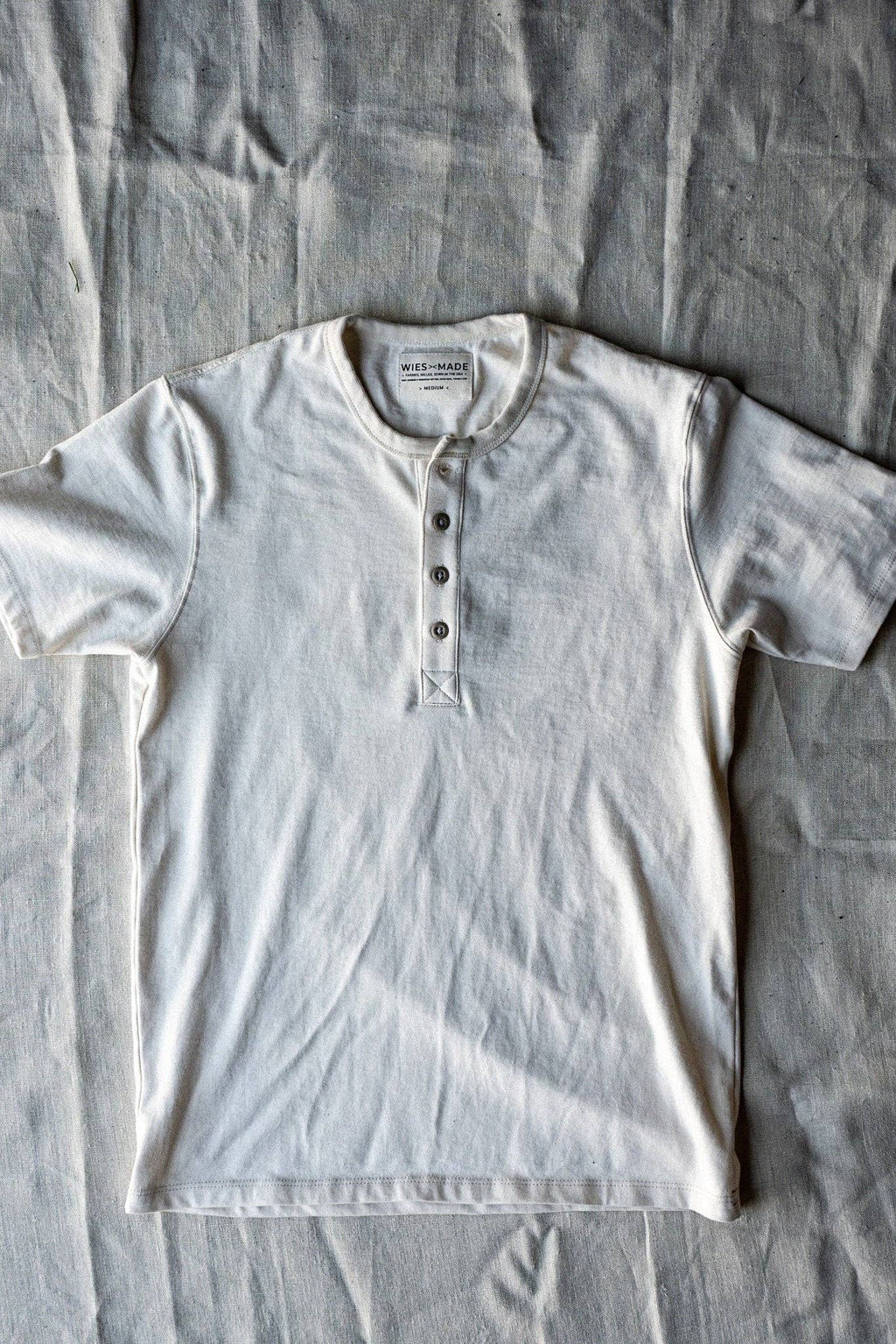 Men | Bolinas Henley | Heavyweight 8oz 100% Cotton - Natural