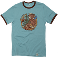 T-Shirt Smokey's Friends Ringer Unisex Short Sleeve