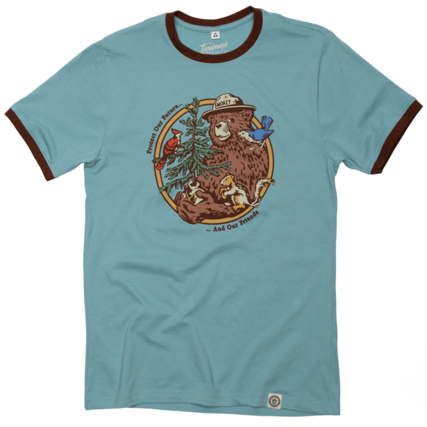 T-Shirt Smokey's Friends Ringer Unisex Short Sleeve