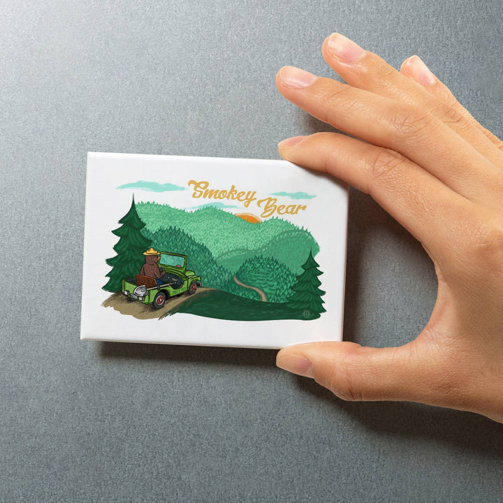 MAGNET Smokey Bear Driving