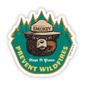 Smokey Bear® Waterproof Sticker - Prevent Wildfires Badge