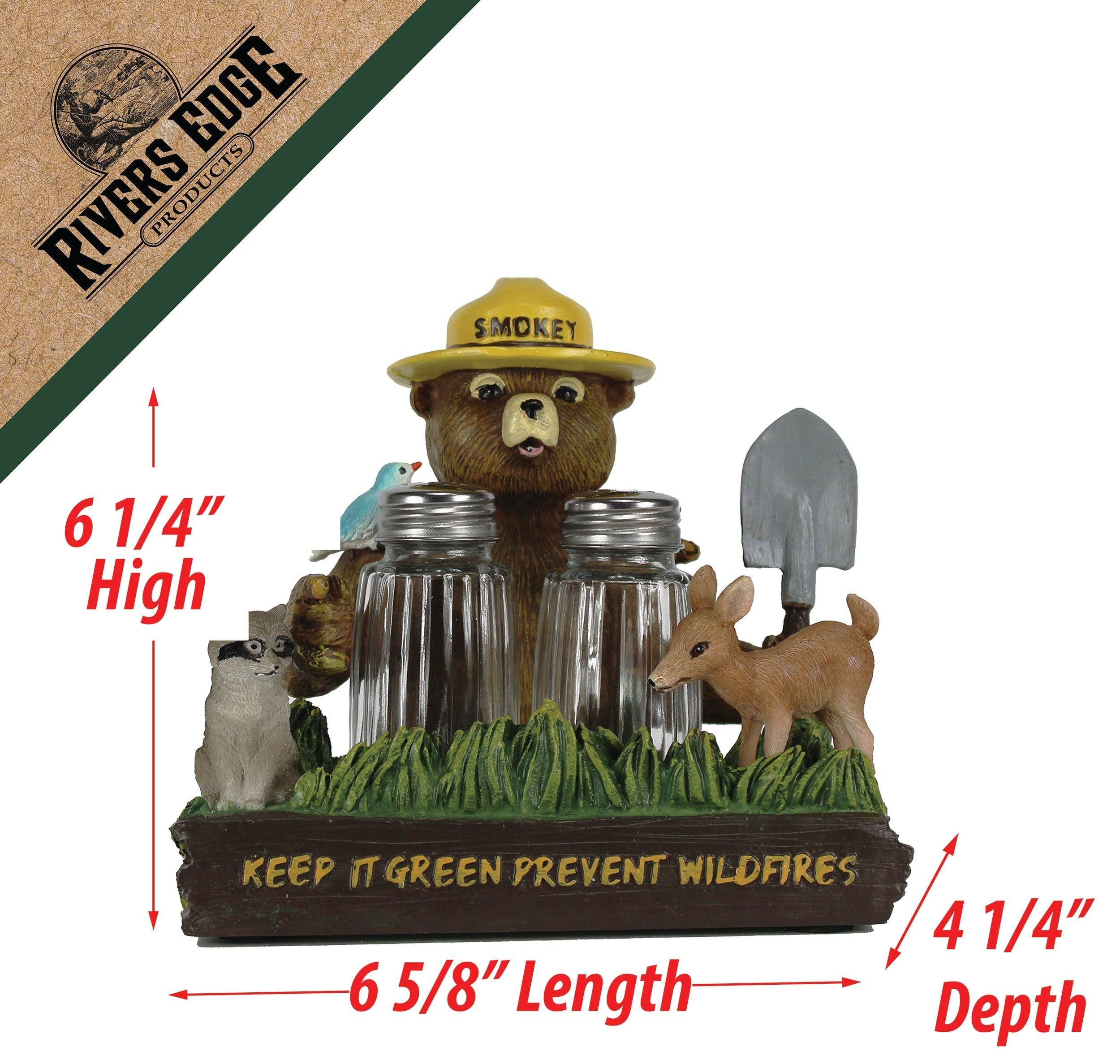 Collectible Salt and Pepper Shakers-Smokey Friends and Nature