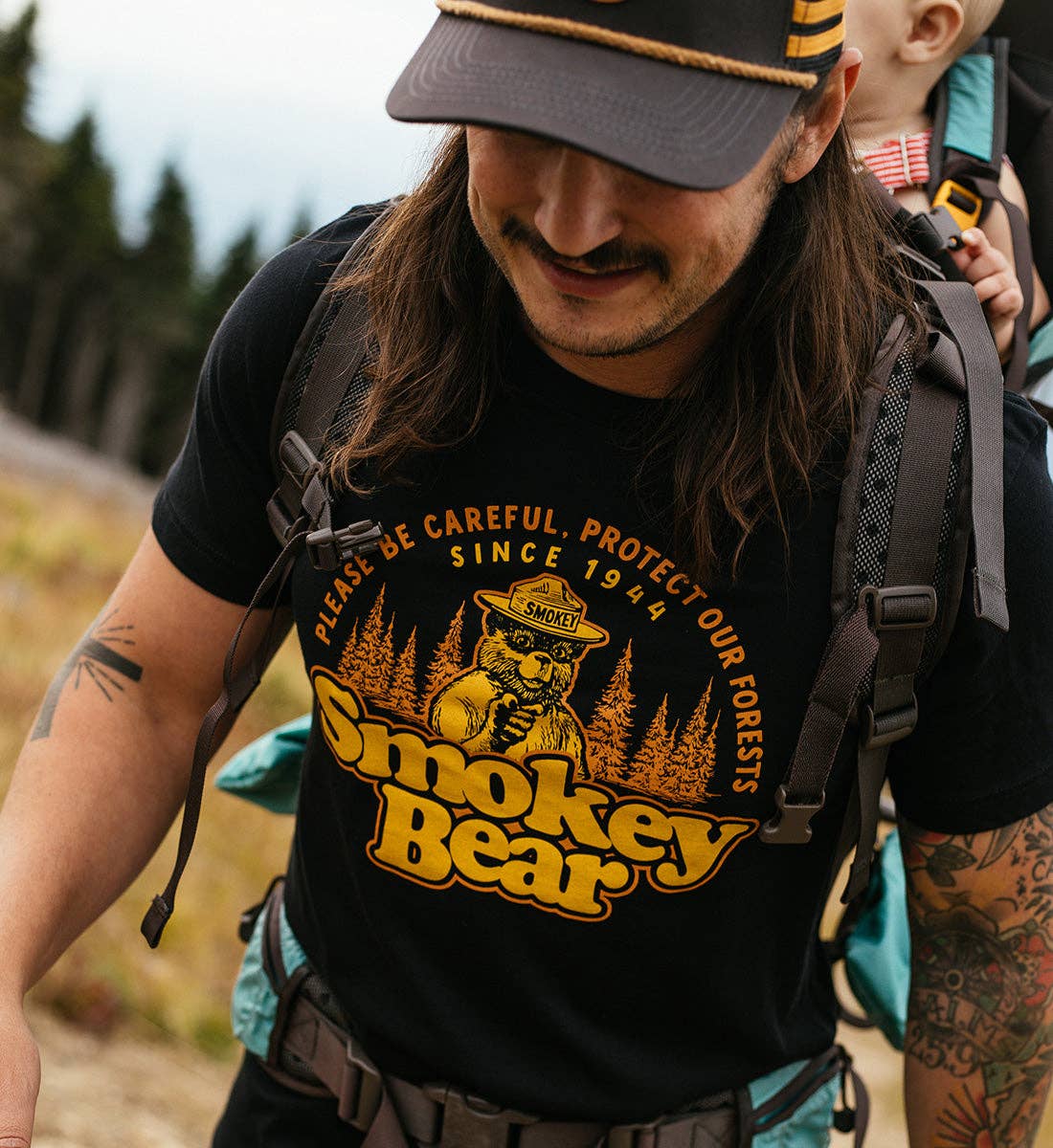 T-Shirt Smokey Bear Careful