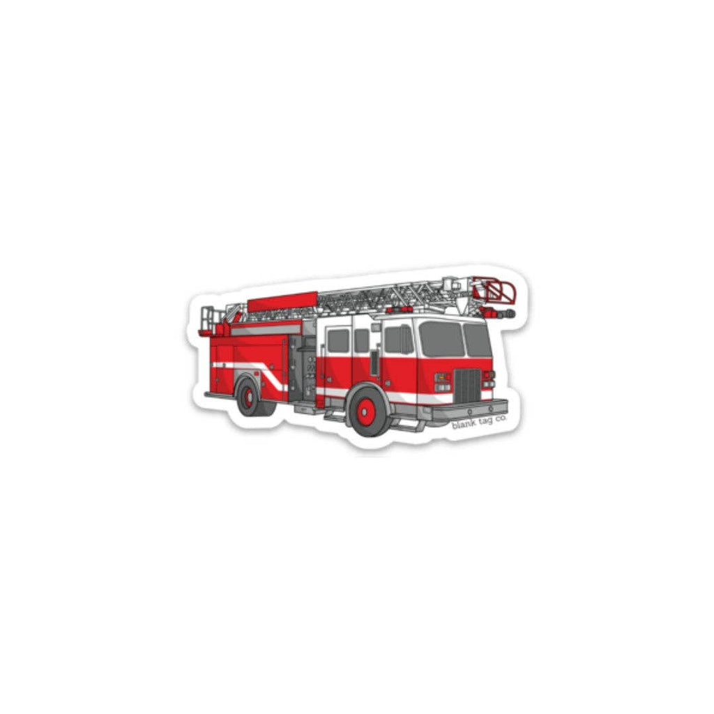 Blank Tag Co.®  Waterproof Sticker - Firetruck