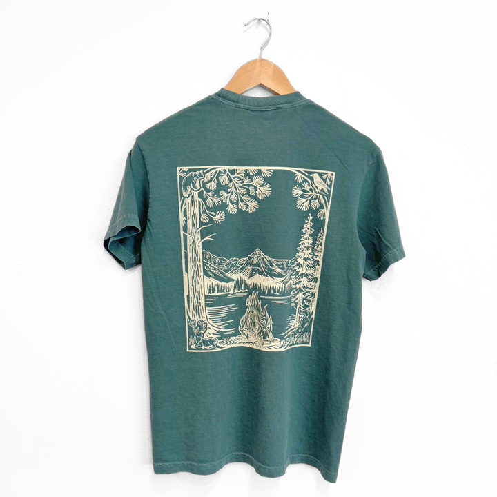 Fireside Unisex Tee - Blue Spruce