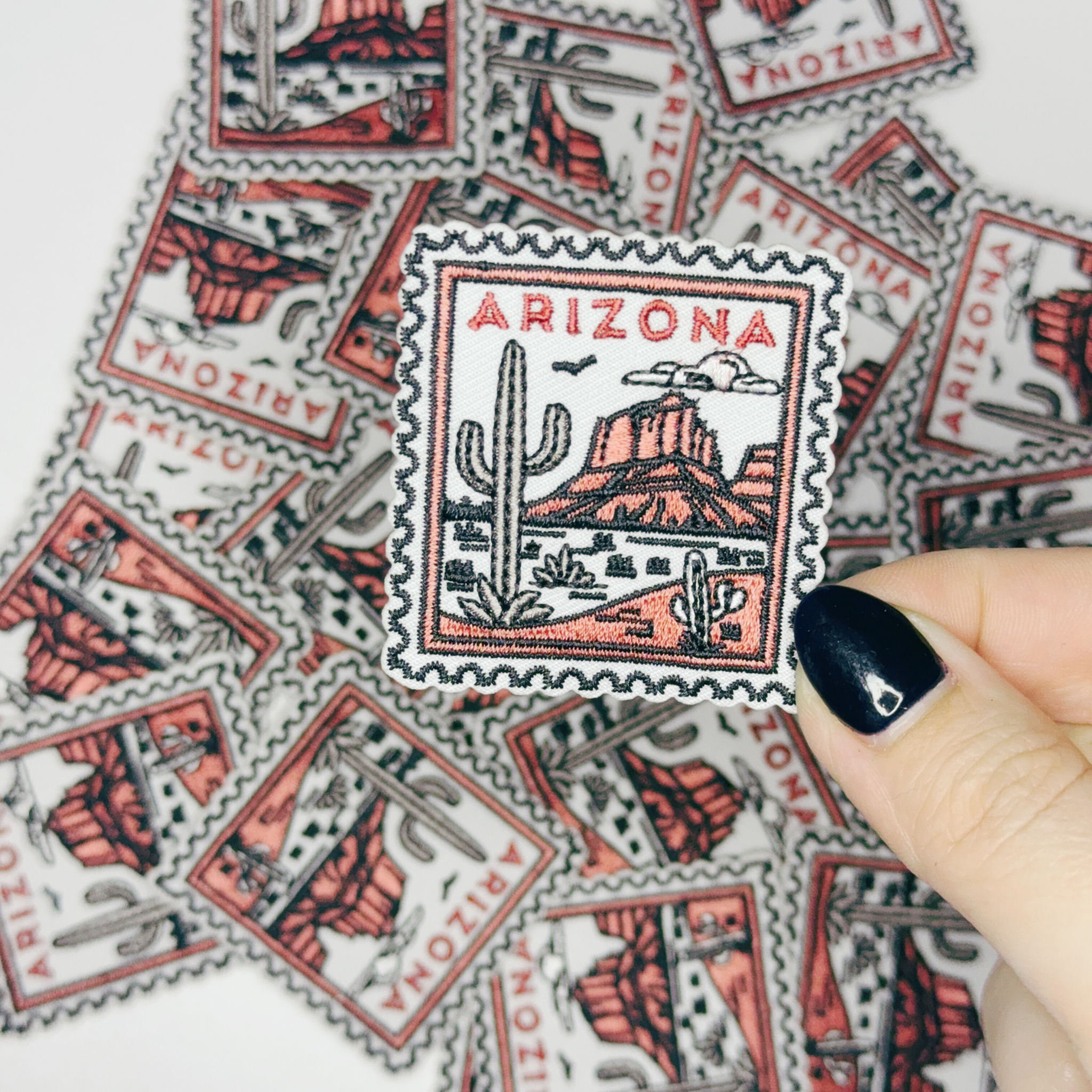 2" Arizona Stamp -  Embroidered Hat Patch