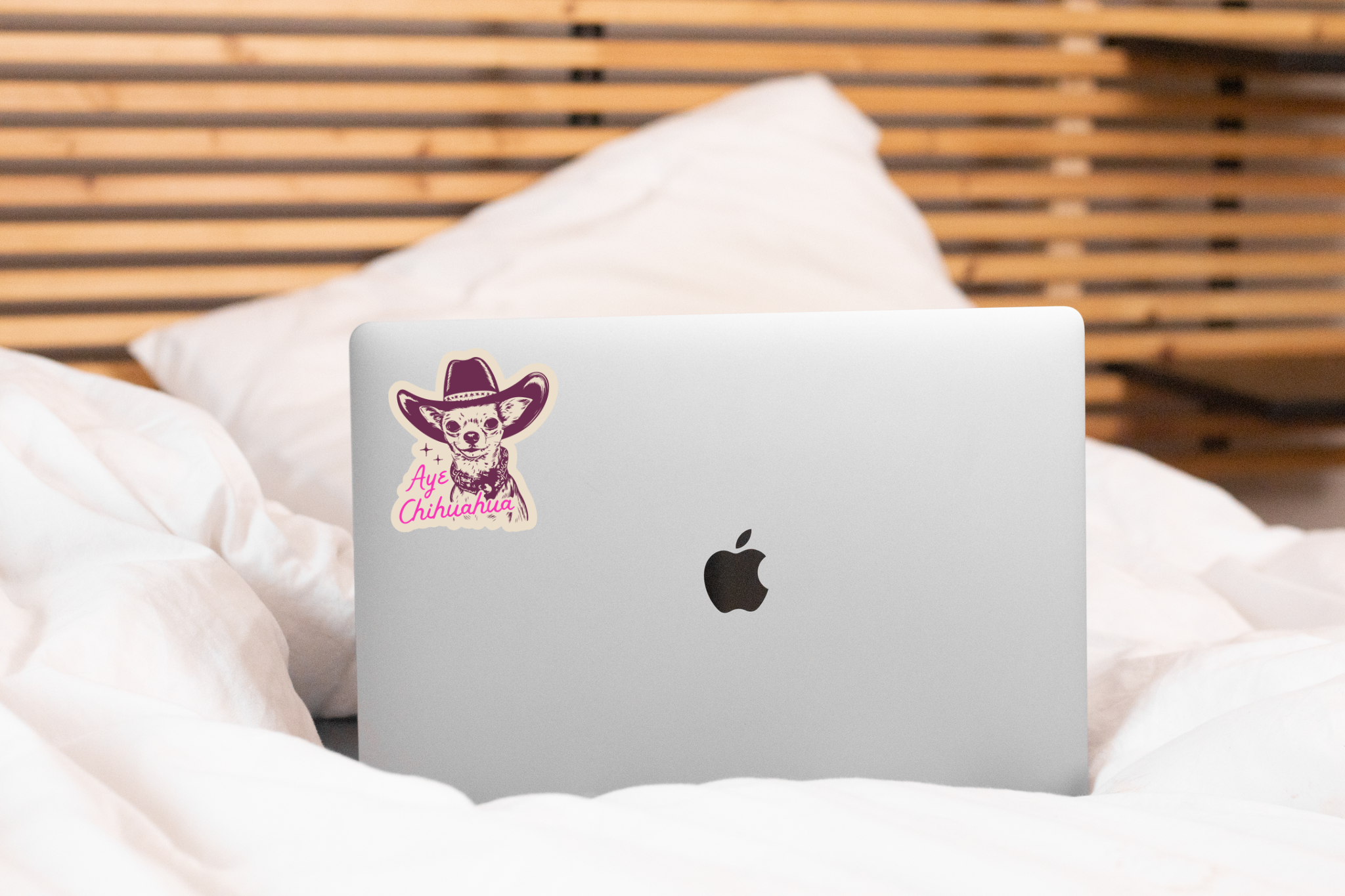Aye Chihuahua Sticker - small dog, cowboy, western, tiny