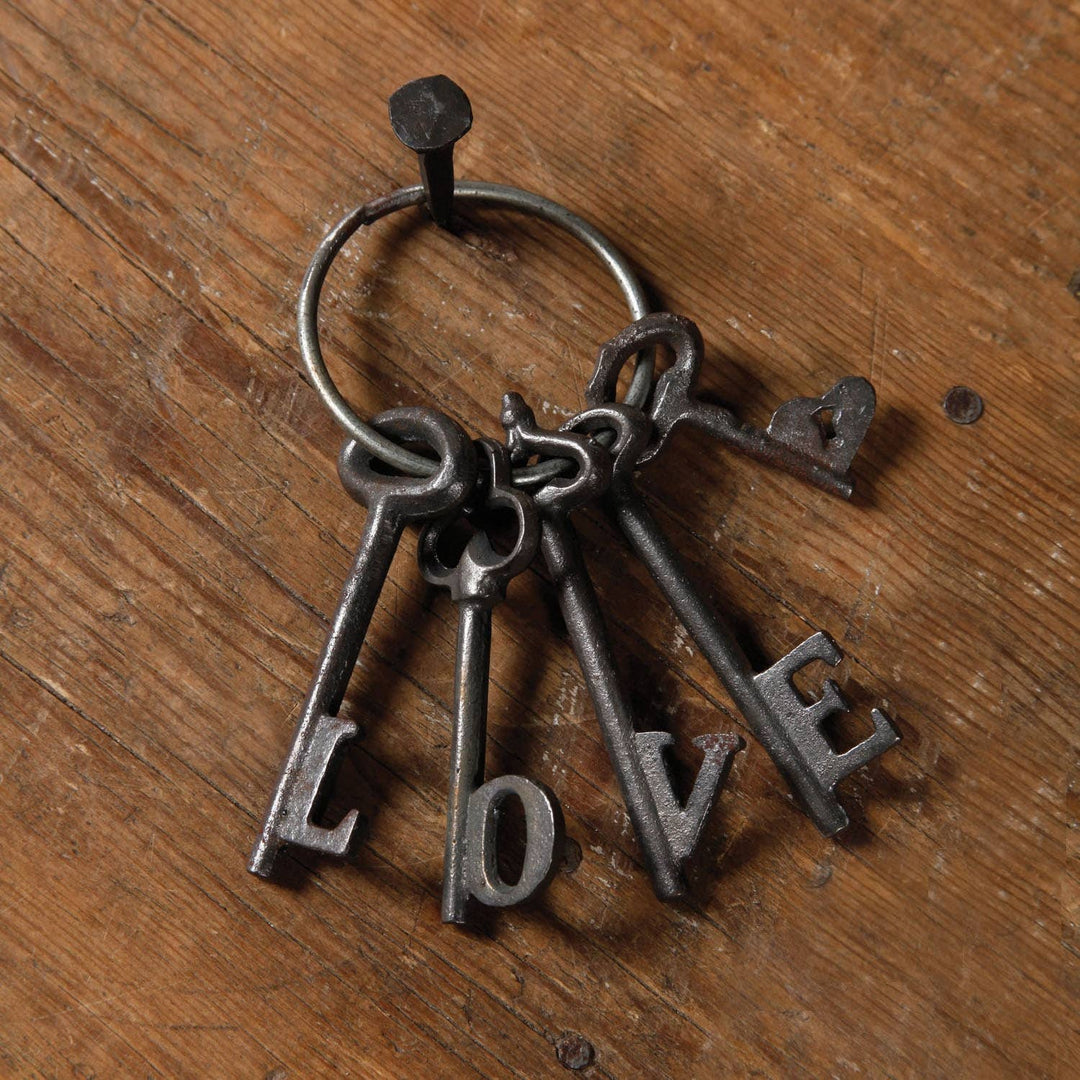 Love Keys - Cast Iron - Natural