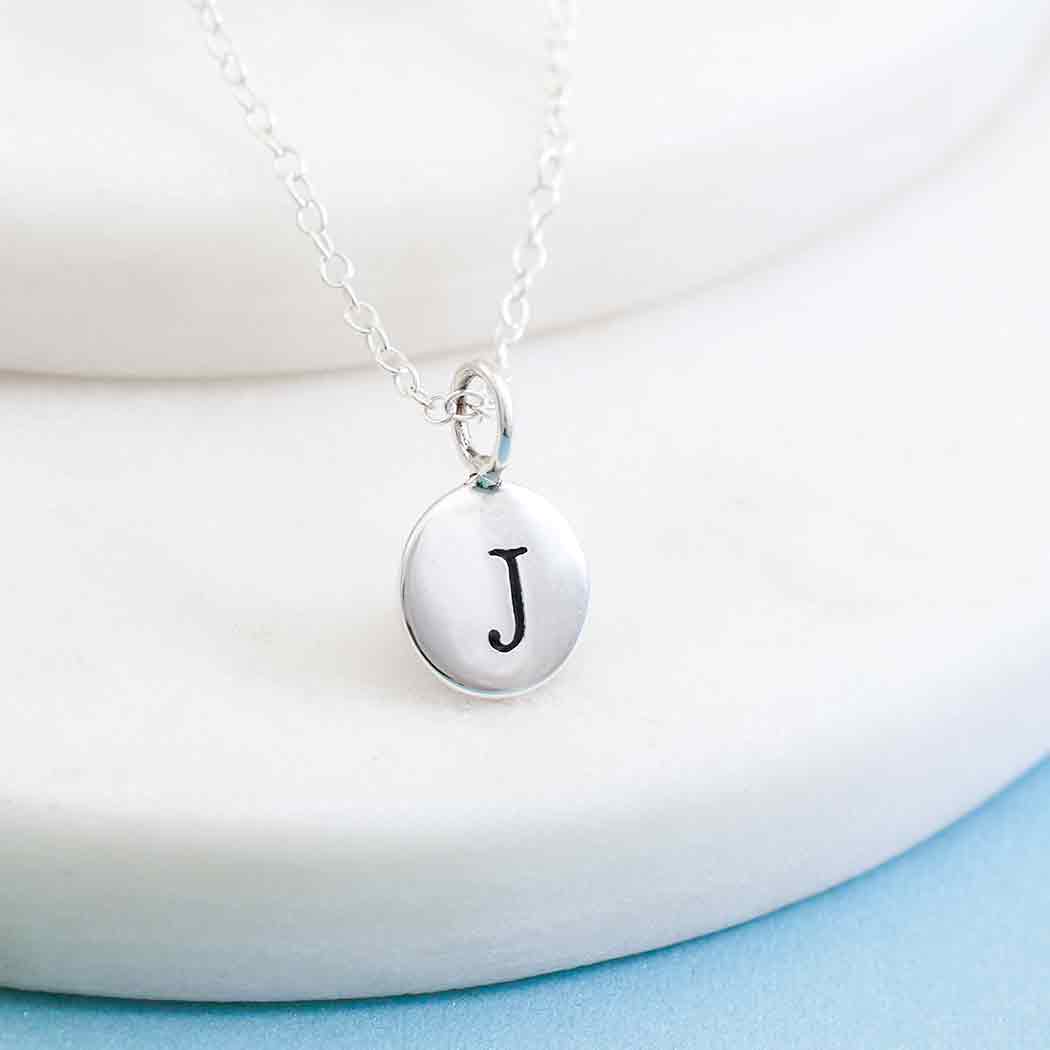 Sterling Silver Initial Charm Necklace