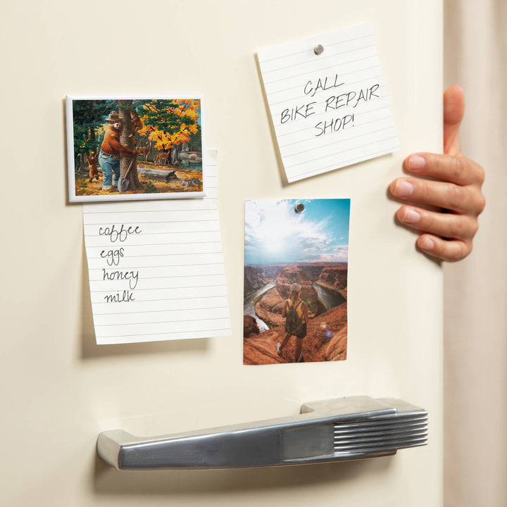 MAGNET Smokey Bear, Hugging Tree