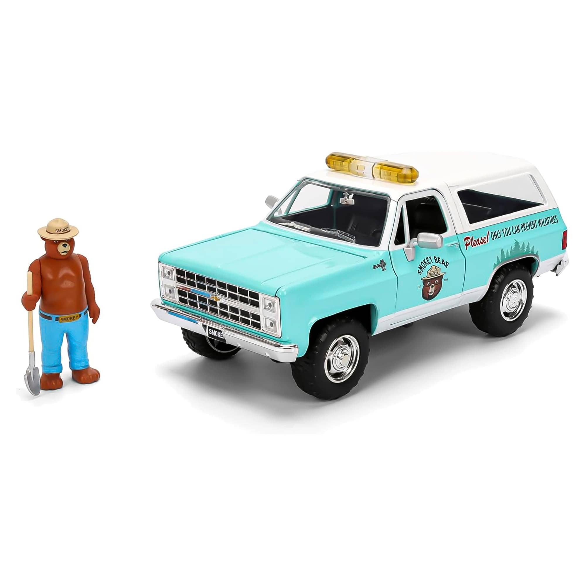 Collectible Smokey Bear 1:24 HWR '80 Chevy Blazer w/ Smokey Bear