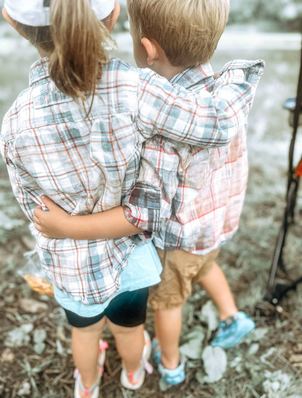 Kids upcycled flannel shirts one of a kind