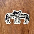 Better Together Horses 3 Inch Small Matte Vinyl Sticker