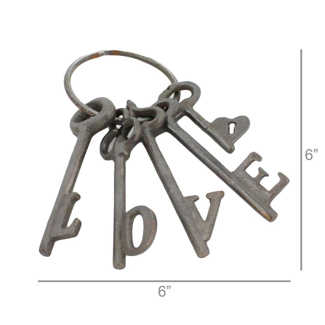 Love Keys - Cast Iron - Natural