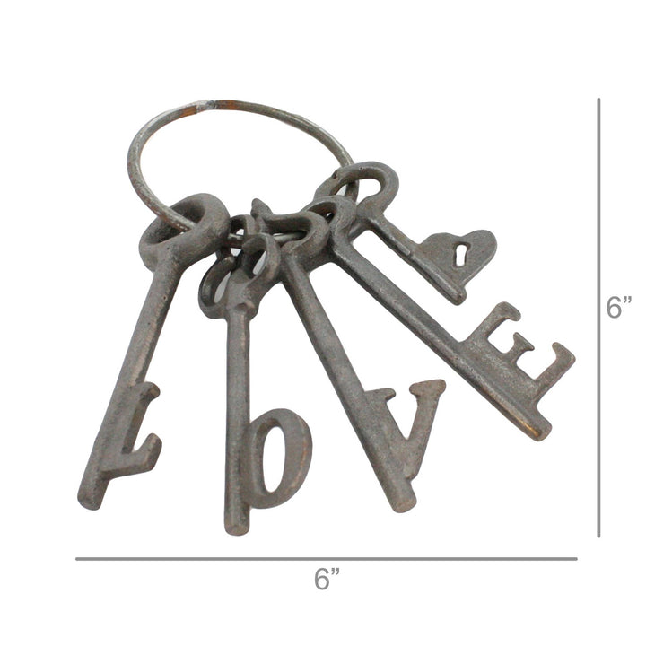 Love Keys - Cast Iron - Natural