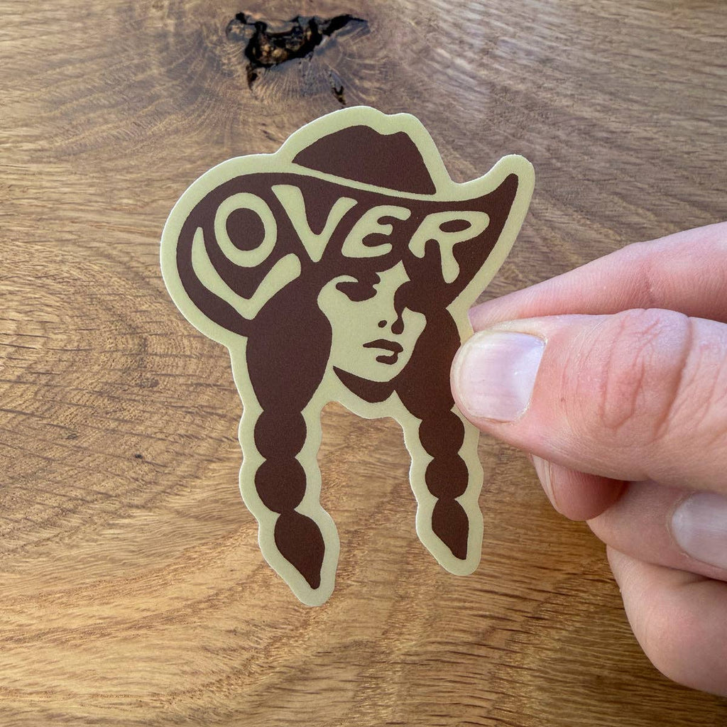 Lover (Chocolate/Sand) 3 Inch Matte Vinyl Sticker