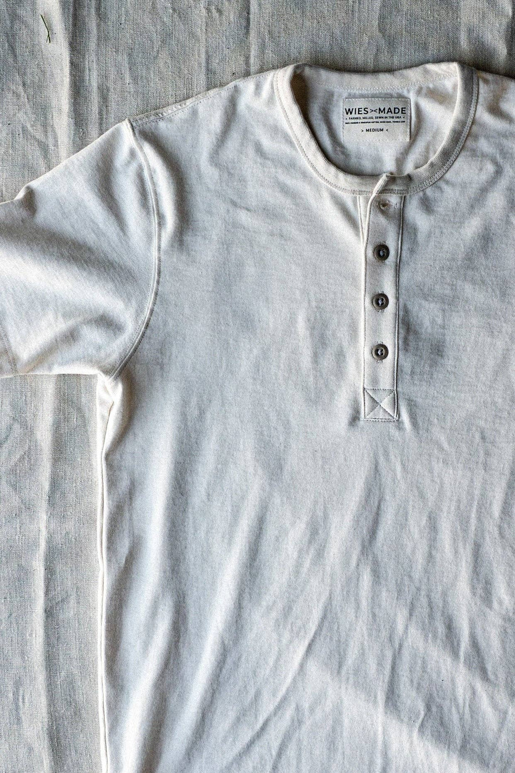 Men | Bolinas Henley | Heavyweight 8oz 100% Cotton - Natural