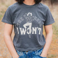 The Hell I Won't Ladies Boxy Tee