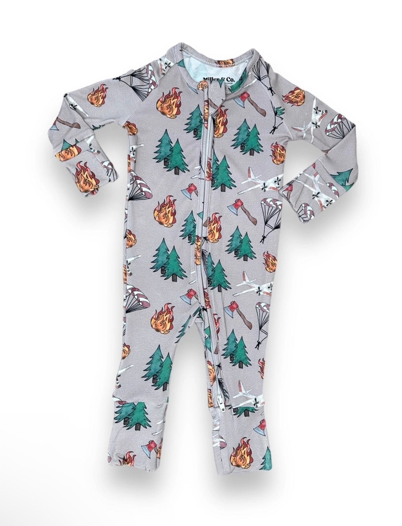 Smokejumper Zipper Footie