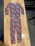 2-Piece Firefighting Dalmation PJ Long Pants and Long Sleeve Set