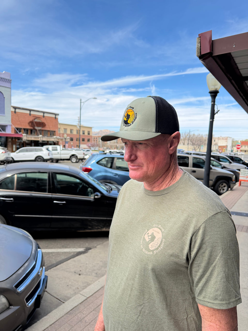 OG EMF Sunset Logo Flex Fit Hat