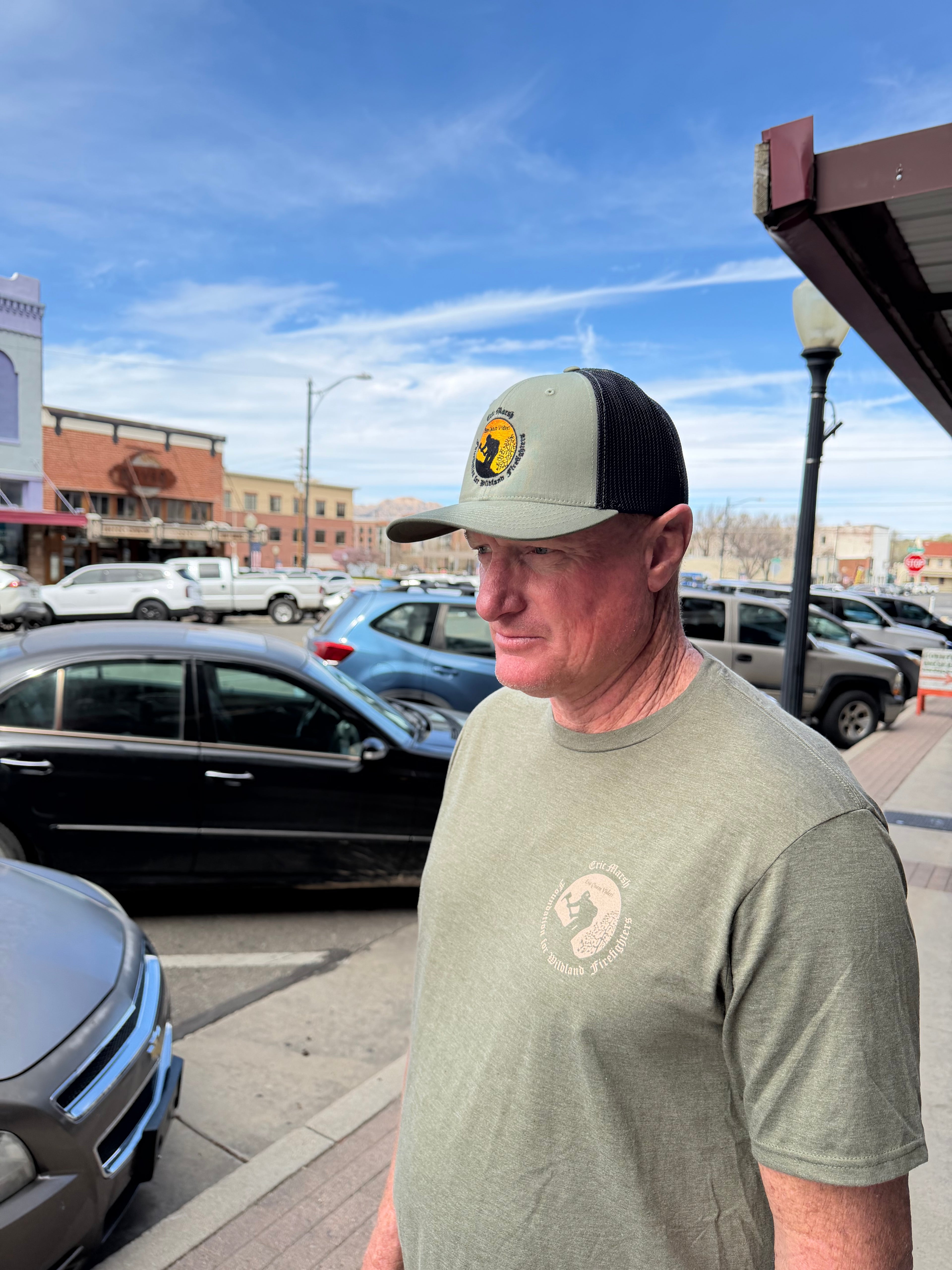 OG EMF Sunset Logo Flex Fit Hat