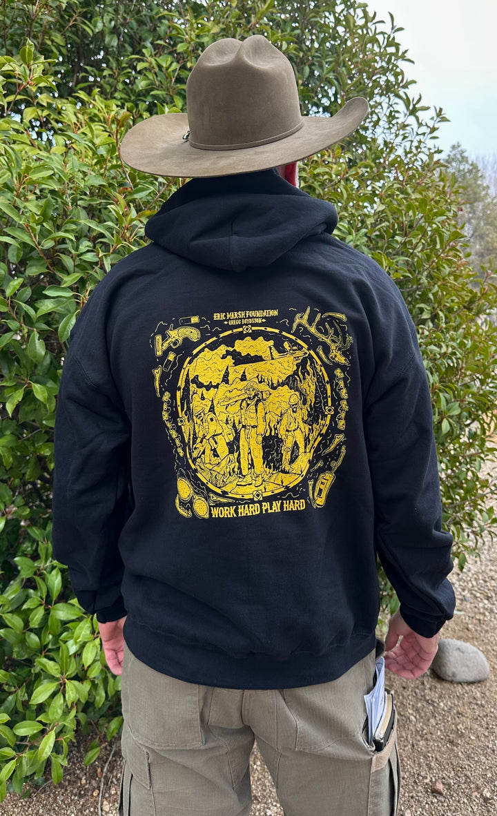 Work Hard Play Hard Hoodie (pull over)