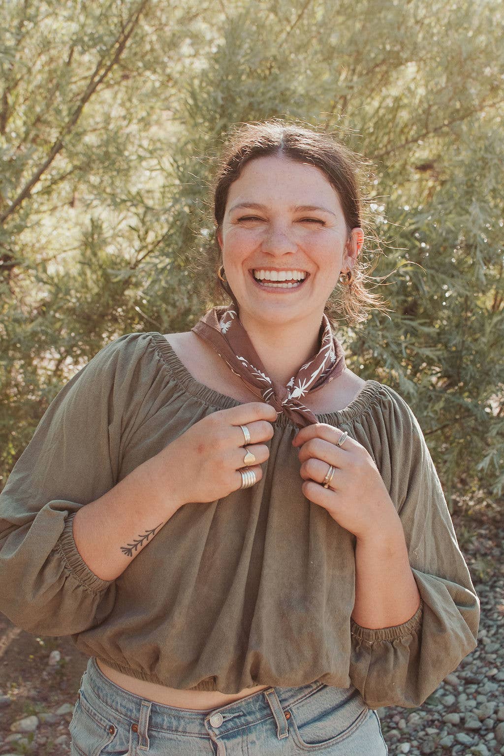 Sendero Bandana - Western Cowgirl Landscape Accessory
