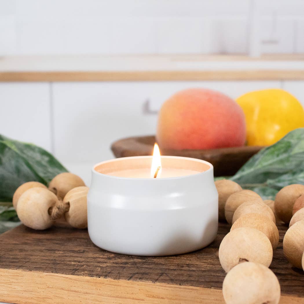 3.75 oz Traveler Tin Candle: Sweet Tobacco Leaves