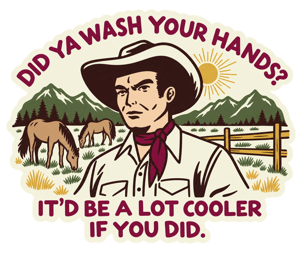 Did Ya Wash Your Hands Sticker