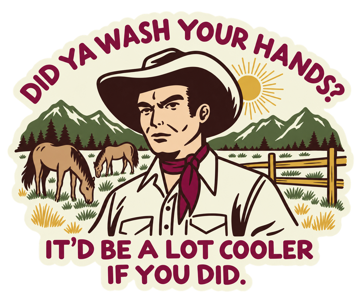 Did Ya Wash Your Hands Sticker