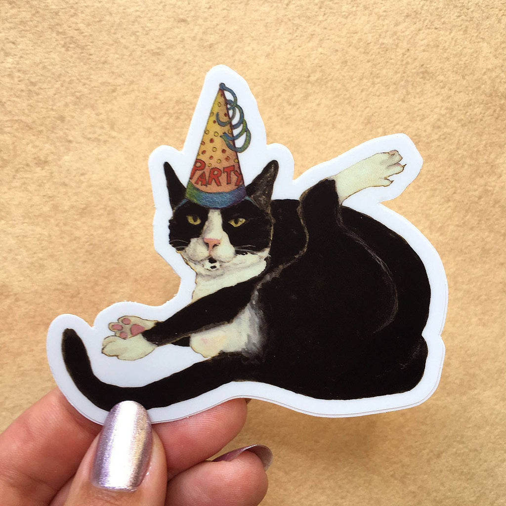 Party Cat Vinyl STICKER