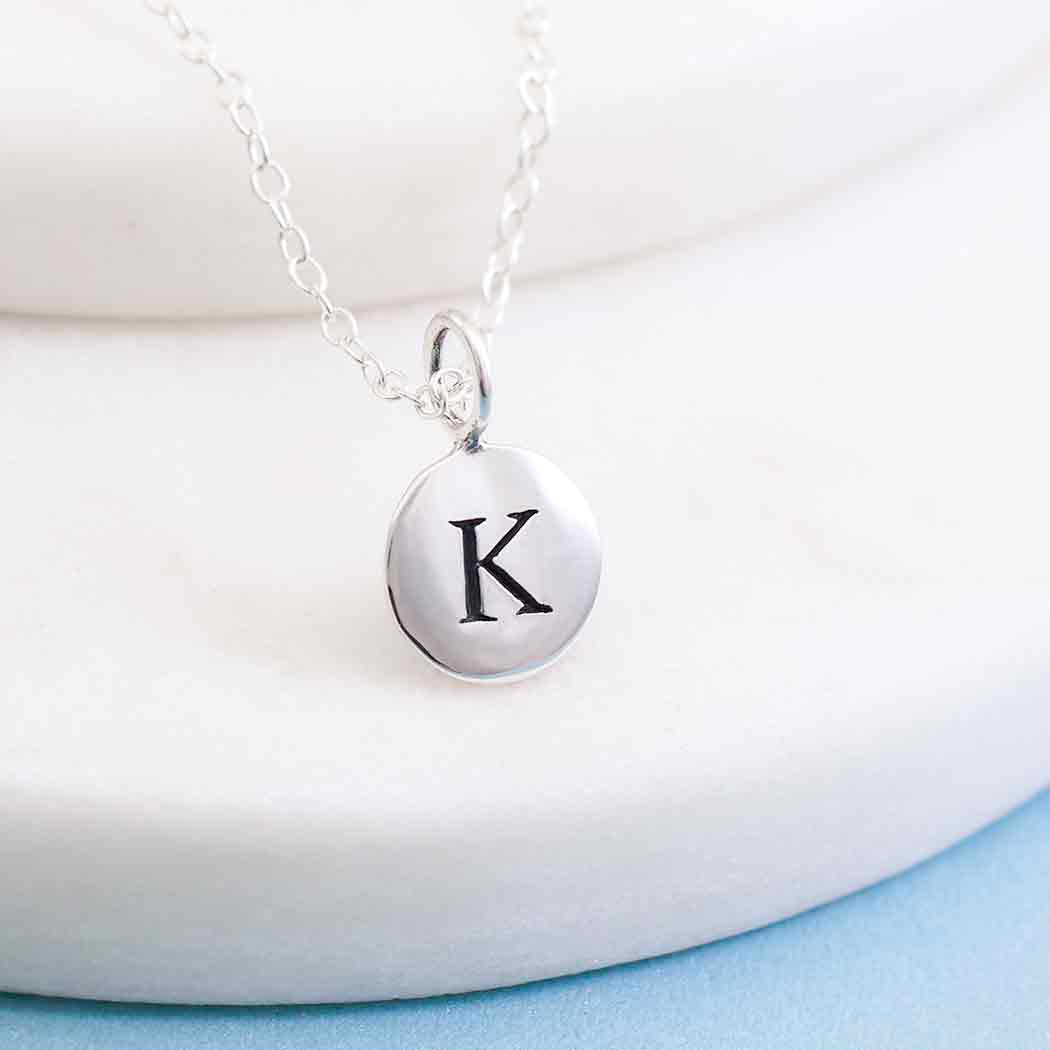 Sterling Silver Initial Charm Necklace
