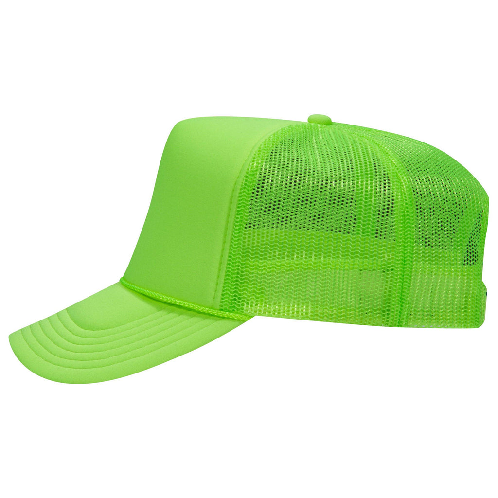 Otto 55-133 5-Panel High Crown Foam Trucker Hats - Neon Colors