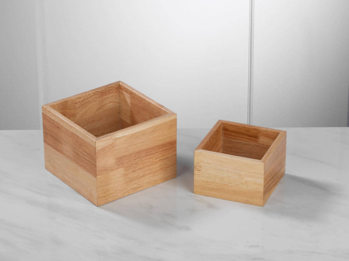 Wood Riser/Container - Set of 2