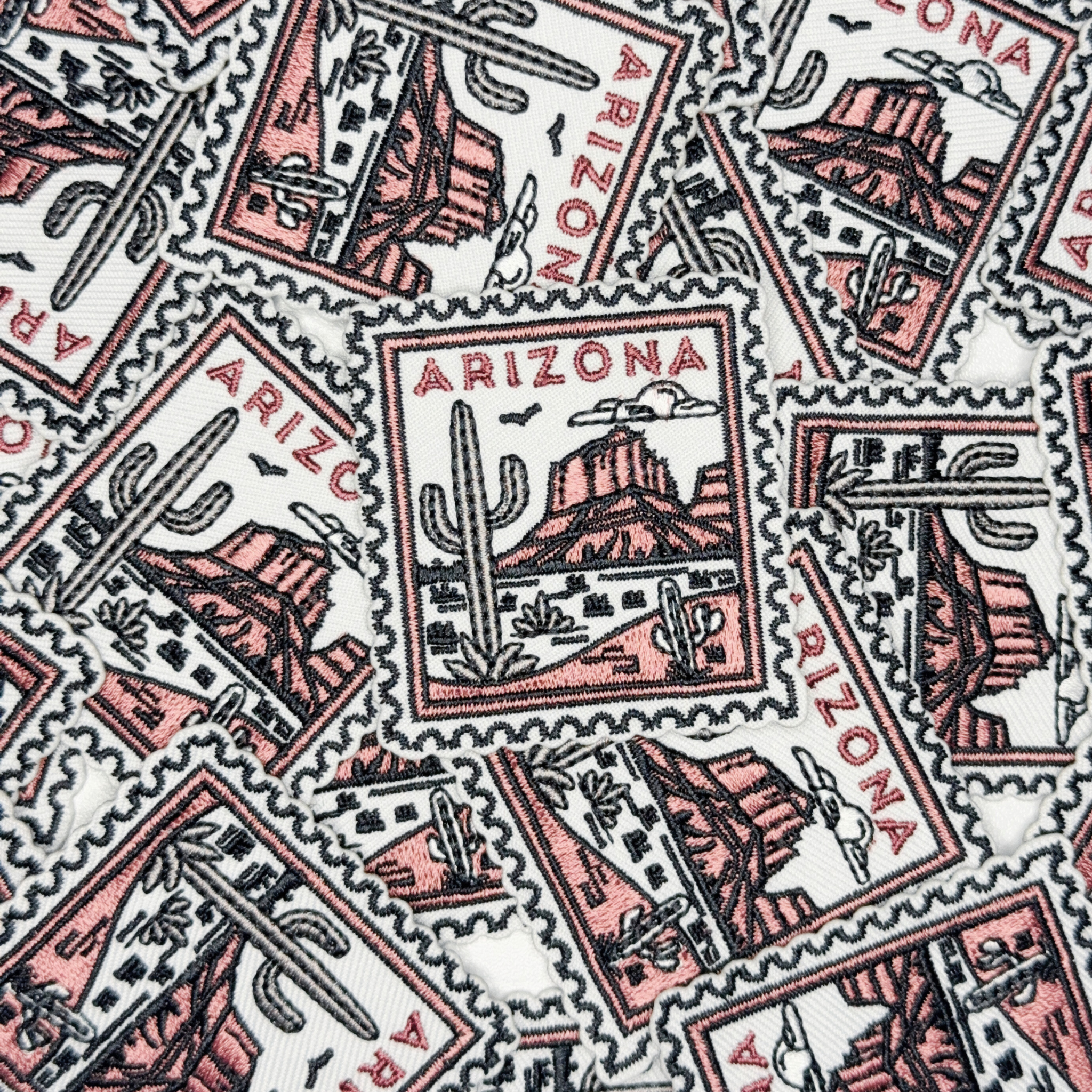 2" Arizona Stamp -  Embroidered Hat Patch
