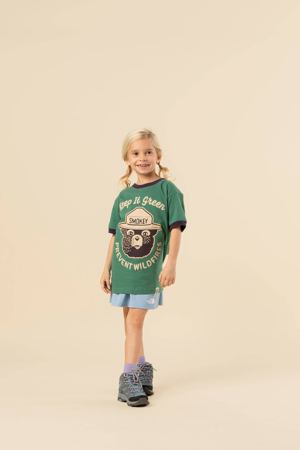 Youth Short Sleeve Keep It Green Ringer Tee