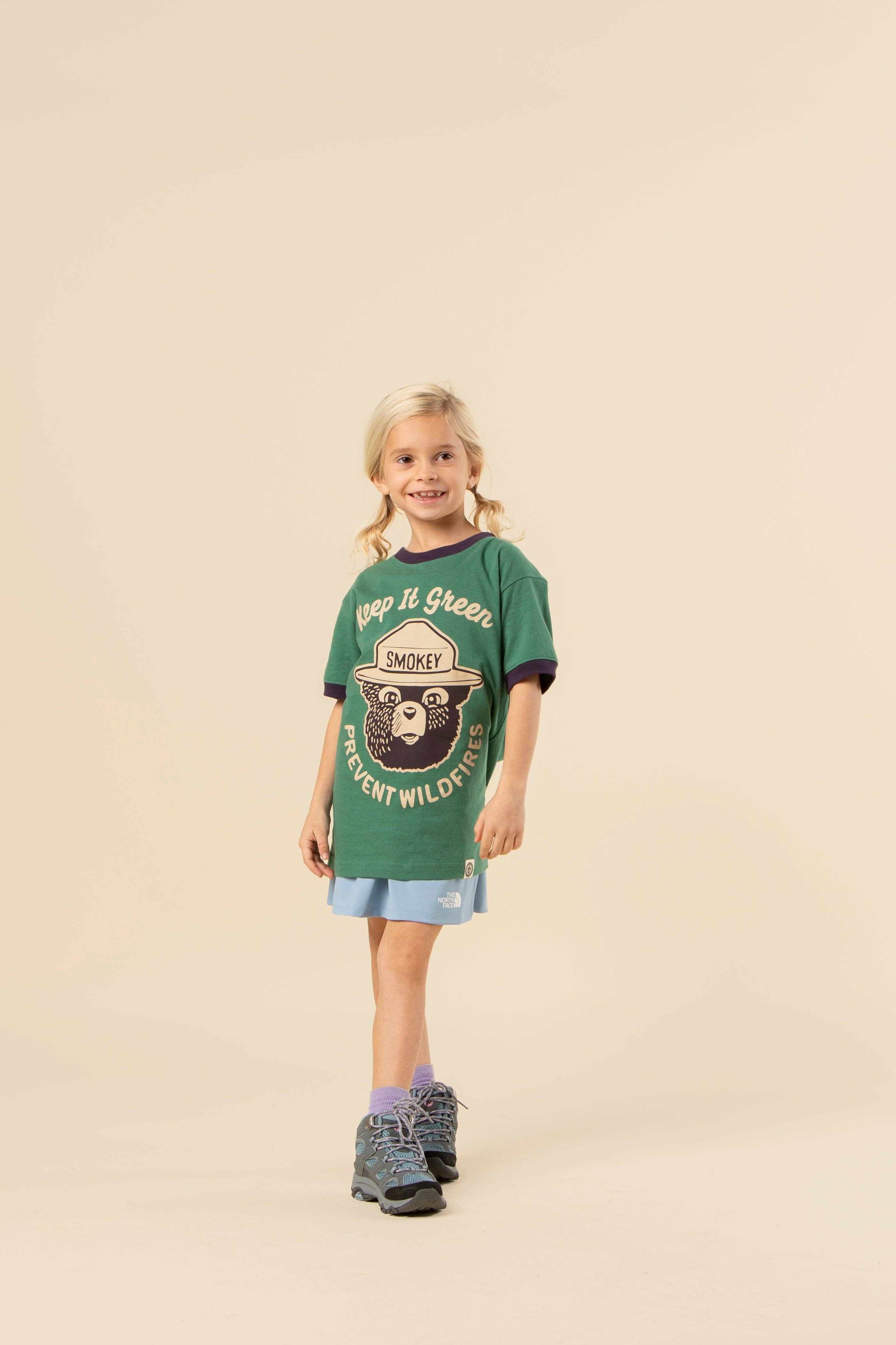 Youth Short Sleeve Keep It Green Ringer Tee