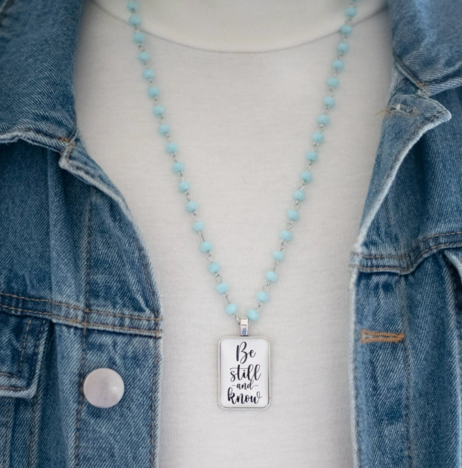 Be Still and Know Beaded Necklace