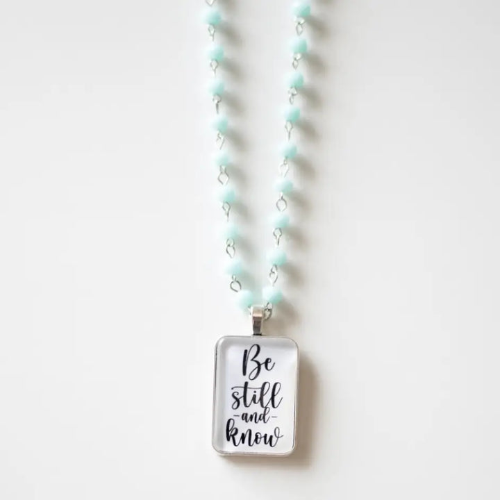 Be Still and Know Beaded Necklace