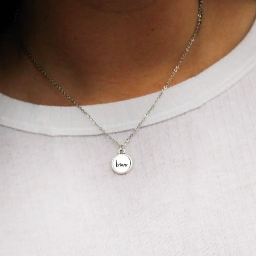 Brave Pendant Silver Tone